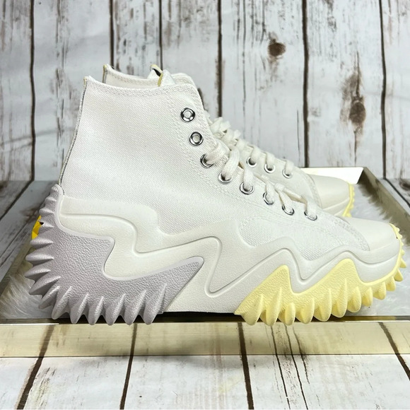 New Converse Run Star Motion Trance Form High Top Egret Platform Sneakers - Picture 4 of 11